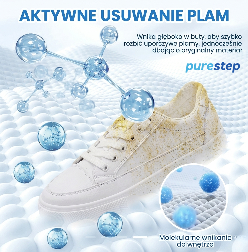 PureStep™ – Krem do Czyszczenia Białych Butów
