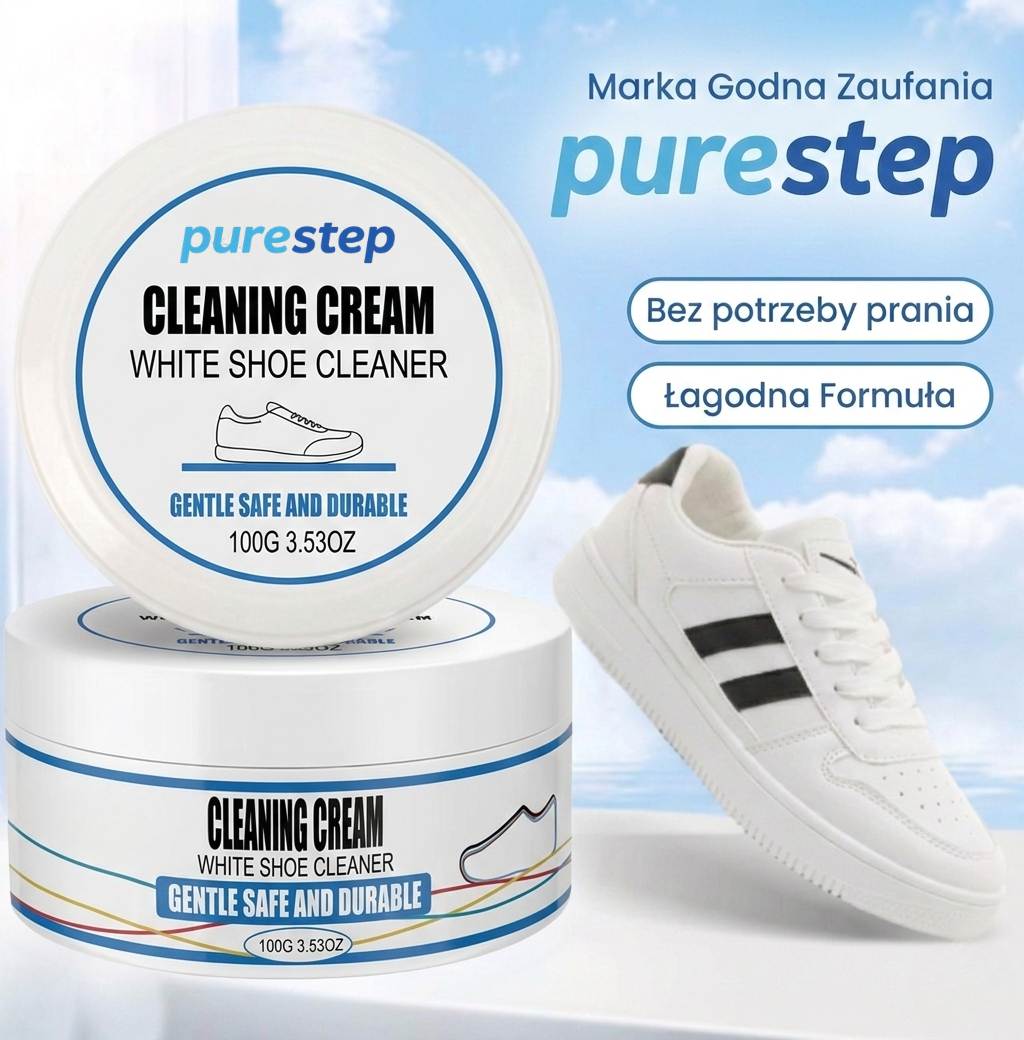 PureStep™ – Krem do Czyszczenia Białych Butów